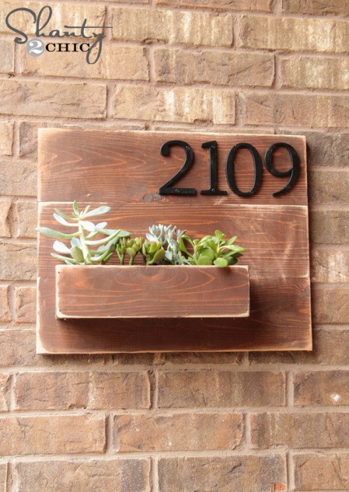 Diy house address plaque Diy house address plaque