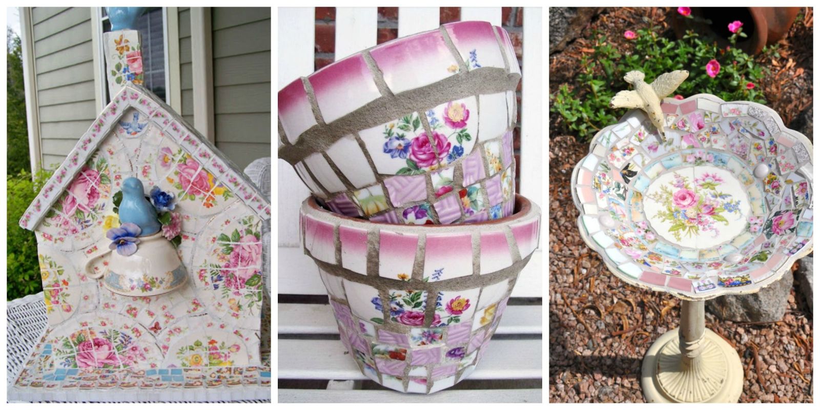 12 Creative Crafts that Take Broken China From Trash to Treasure What