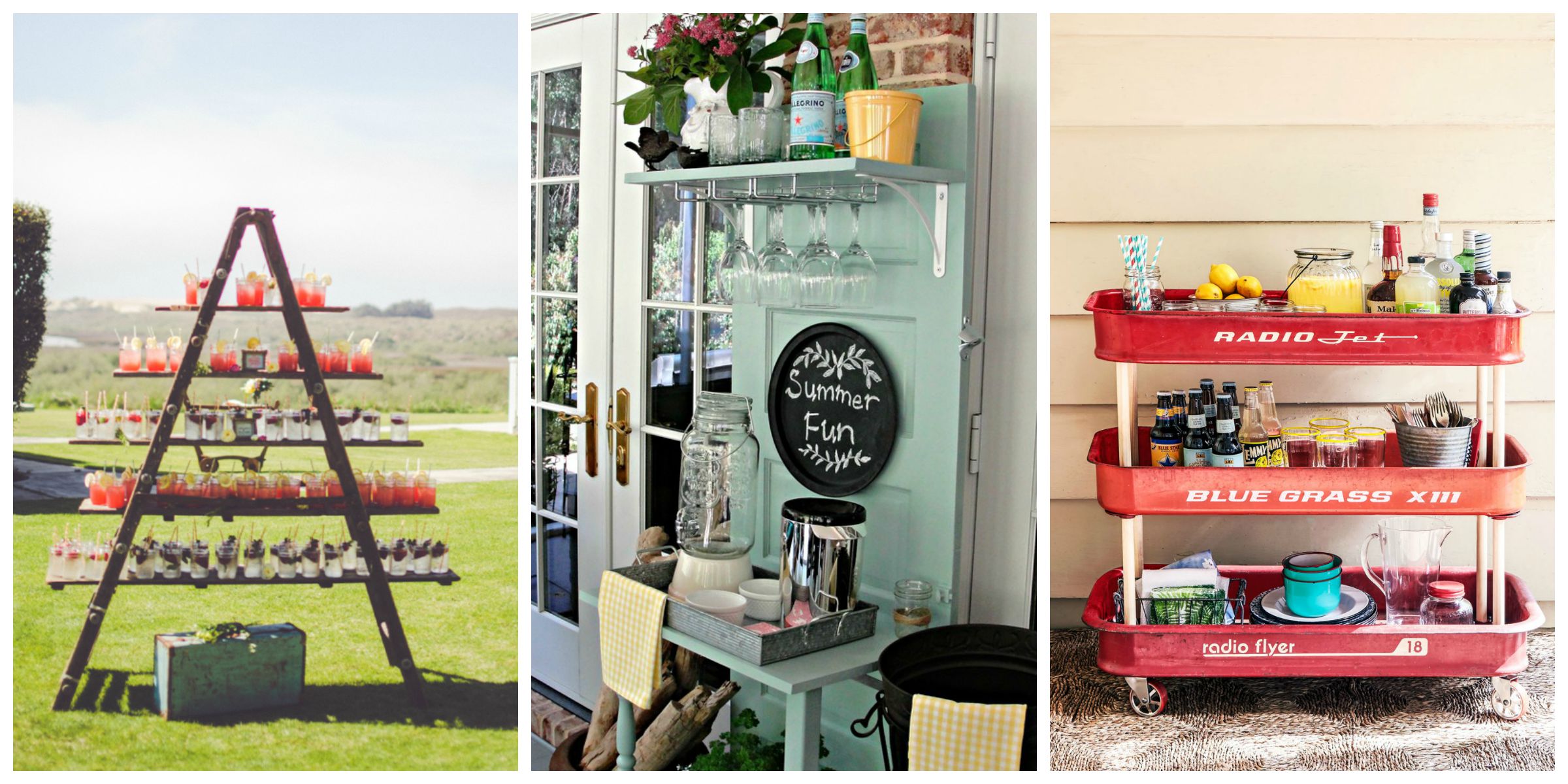 DIY Beverage Stations Upcycled Outdoor Party Ideas