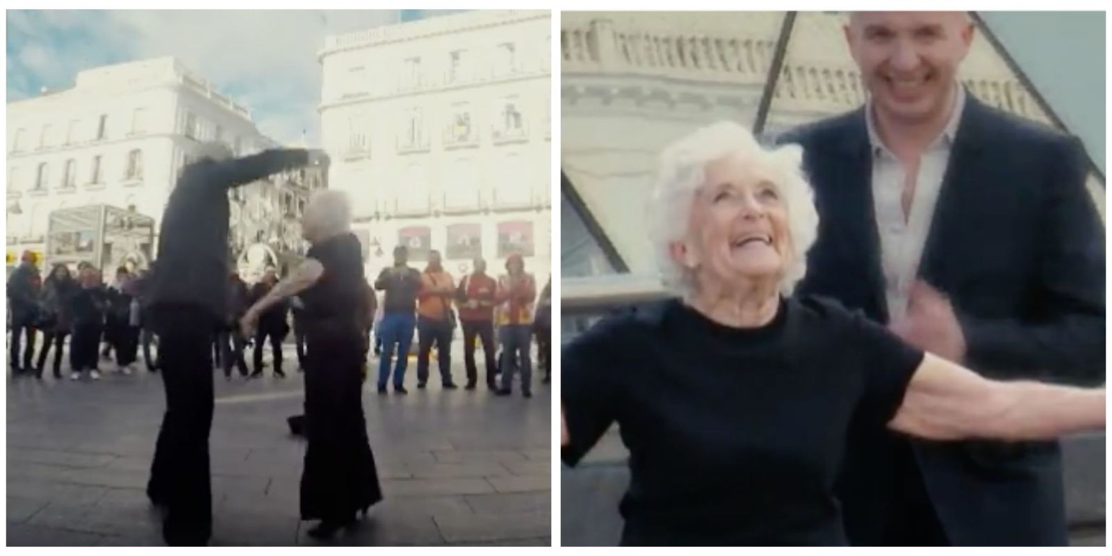 Elderly Woman Dances The Tango - Viral Dance Video