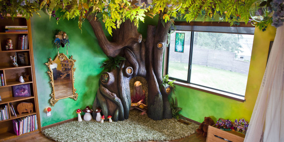 Kids Bedroom Tree father built tree in daughter's bedroom–how to make child's Kids Bedroom Tree father built tree in daughter's bedroom–how to make child's