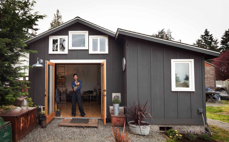garage turned tiny house - michelle de la vega seattle tiny home garage turned tiny house - michelle de la vega seattle tiny home