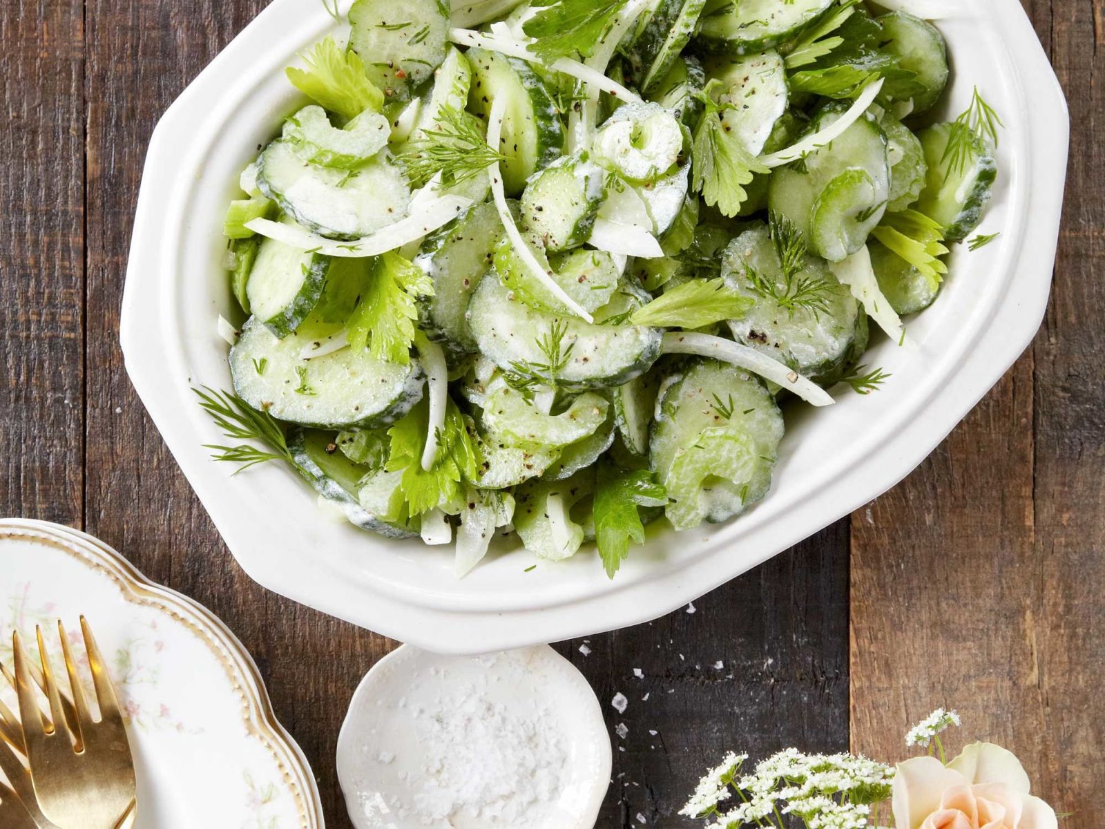 green salad sour cream onion dressing Green Salad With Sour Cream and Onion Dressing Recipe