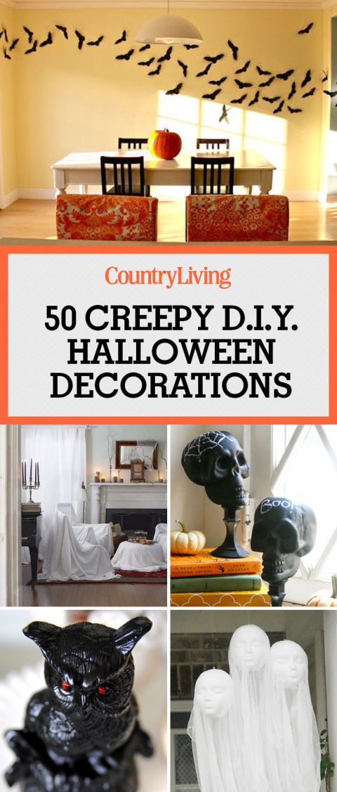 40+ Easy DIY Halloween Decorations - Homemade Do It Yourself Halloween