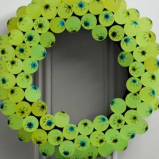delight trick or treaters by decorating your front door with these easy to previous 35 hauntingly creative diy halloween wreaths