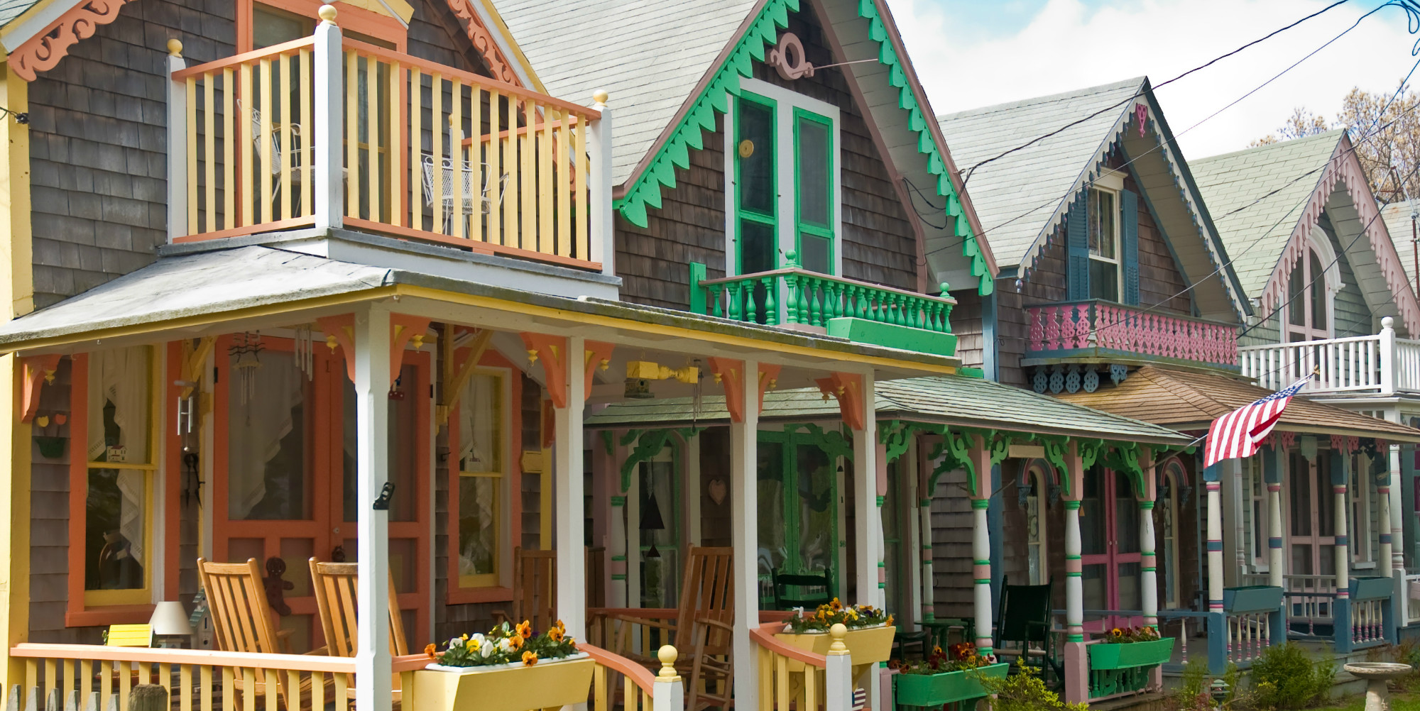 The History of Martha's Vineyard Gingerbread Houses Oak Bluffs