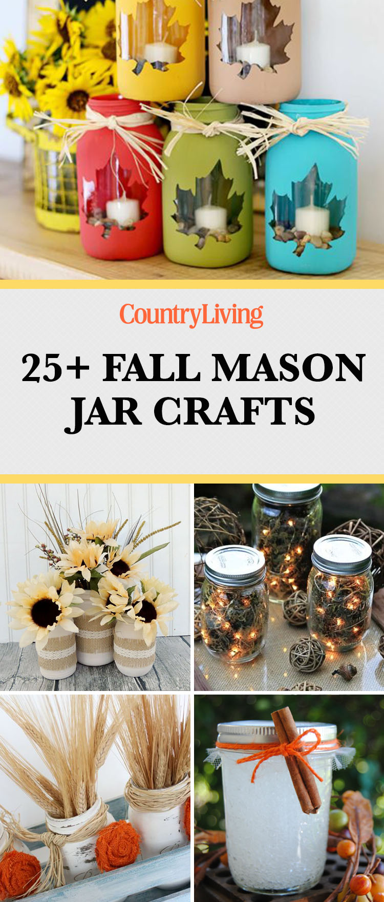 25 Mason Jar Fall Crafts Autumn DIY Ideas With Mason Jars holiday-apothecary-jars-driven-by-decor