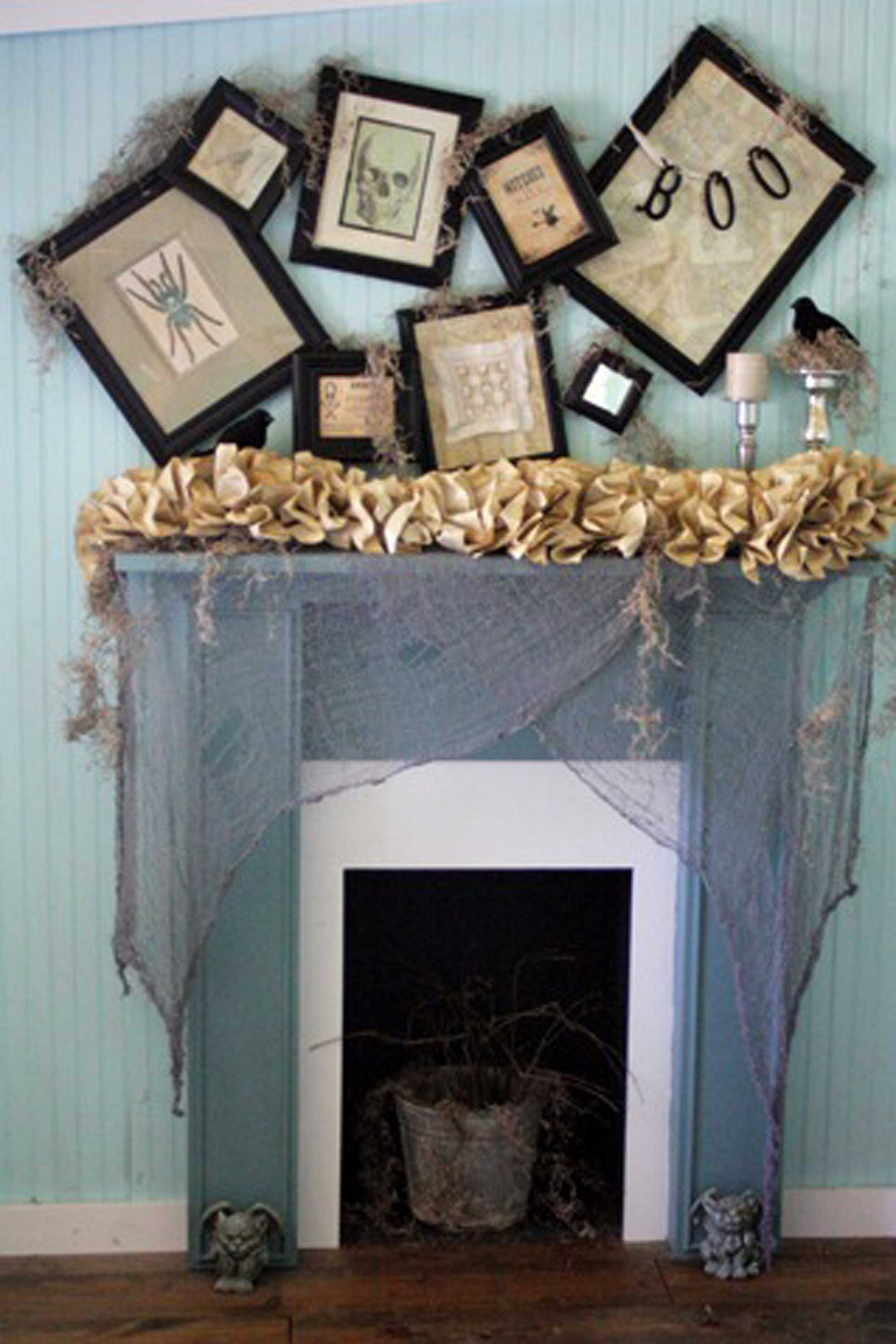 35 fall mantel decorating ideas halloween mantel decorations