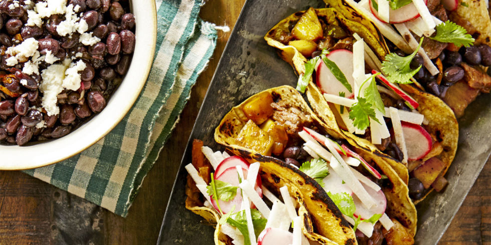 Image result for Beef-and-Pineapple Tacos with Mojo Beans