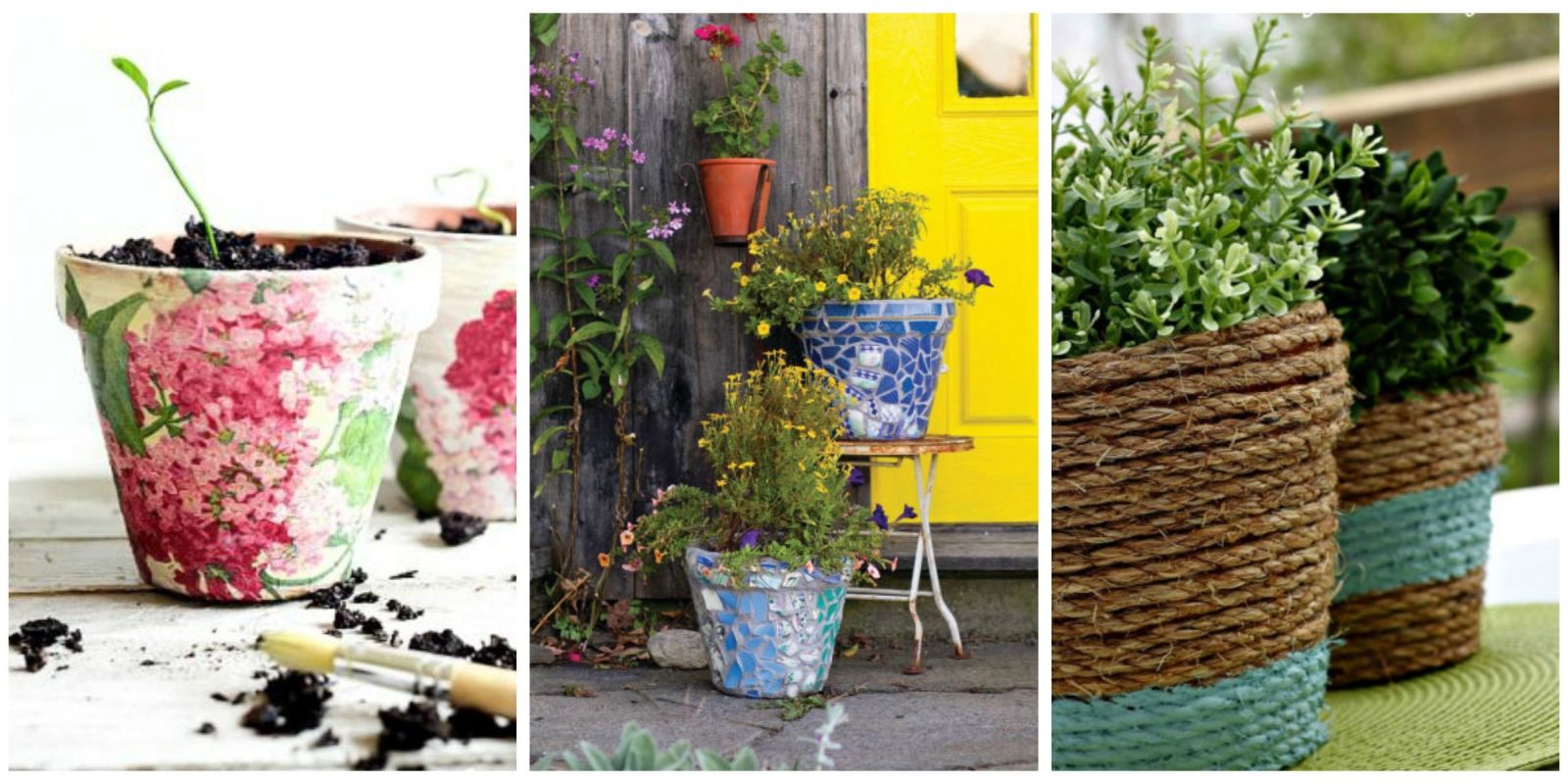 24 Seriously Pretty DIY Flower Pot Ideas How to Decorate Planters