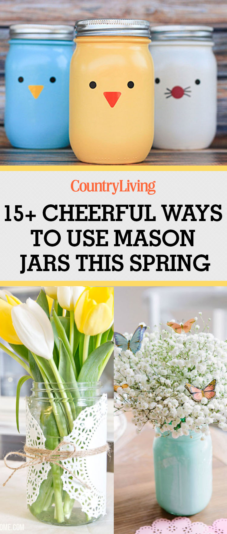 Easter Mason Jars Spring Mason Jar Craft Ideas