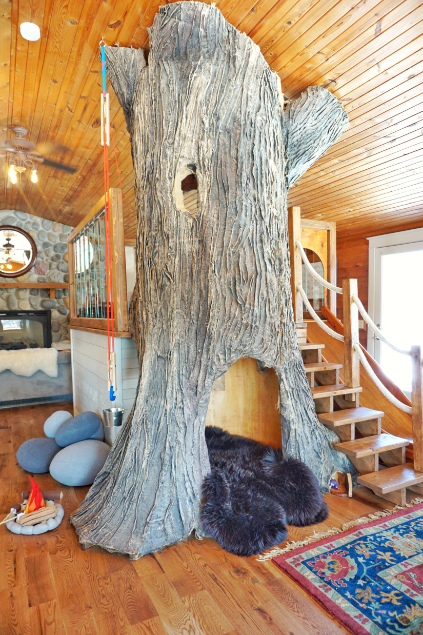 Indoor Tree House How a Blogger Built a Tree House Indoors