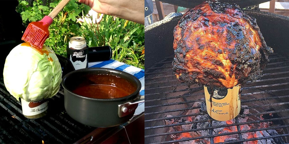 'Beer Cabbage' Is Officially the Hottest Recipe of the Summer How to Make Beer Can Cabbage