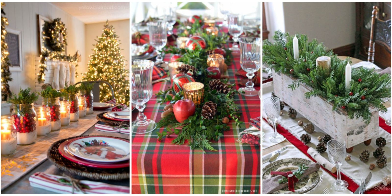 49 Best Christmas Table Settings  Decorations and Centerpiece Ideas