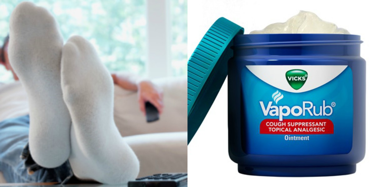 Vicks VapoRub on Feet to Stop a Cough Home Remedies for Cough