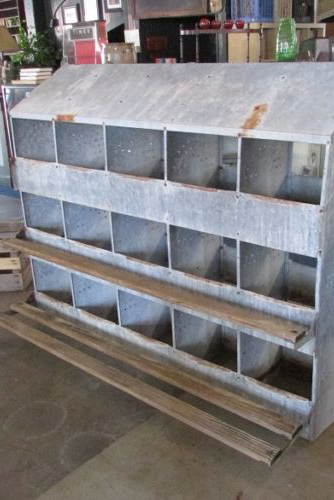 metal chicken nesting boxes
