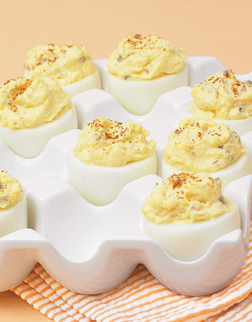 We revised this picnic favorite by adding a touch of the Middle Eastern spices fenugreek and coriander. Cayenne pepper and a dash of hot sauce give these eggs an extra kick. Recipe: Bedeviled Eggs 