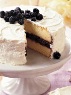 Lemon And Blackberry Cassis Jam Filled Cake Lemon And Blackberry Cassis Jam Filled Cake