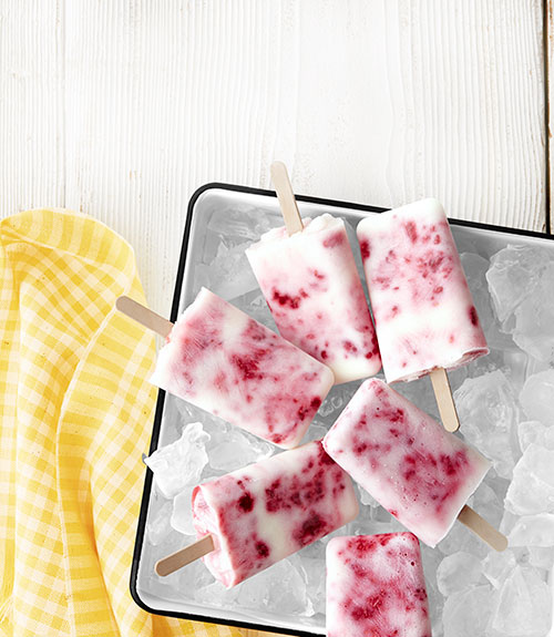 Raspberry Buttermilk Ice Pops Recipe
