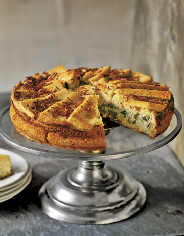 Elegant eggs, served in this savory charlotte, begin with Fontina and ricotta cheeses, fresh basil and parsley, and thin slices of bread. The result is a melt-in-your-mouth meal, suitable for brunch or dinner. Recipe: Fontina and Herb Charlotte Tools you'll need: springform pan ($13; amazon.com) 