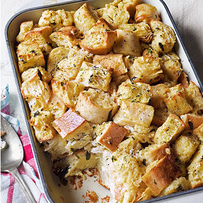 Savory Bread Pudding with Fresh Chives Recipe #2: 54eb6a9eb4991 savory bread pudding with fresh chives recipe clv0813 xl Savory Bread Pudding with Fresh Chives Recipe #2: 54eb6a9eb4991 savory bread pudding with fresh chives recipe clv0813 xl