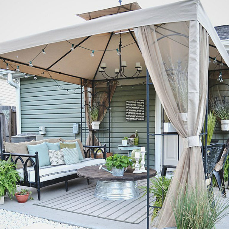 Liz Marie Blog Patio Before and After - Patio Decorating Ideas Liz Marie Blog Patio Before and After - Patio Decorating Ideas on Small Backyard Patio Ideas On A Budget id=88003