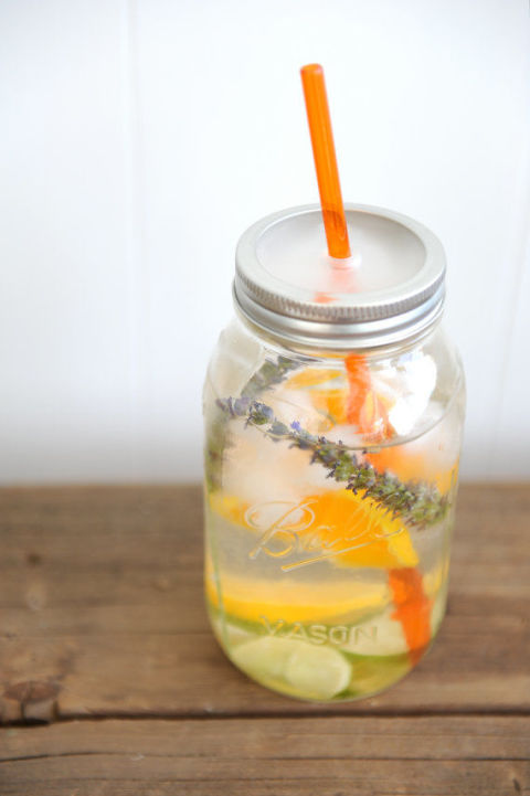 This sweet Mason jar tumbler works for cocktails, iced coffee, or even flavored water.
Mason Jar Tumbler, $9.95; The Mason Bar Company
