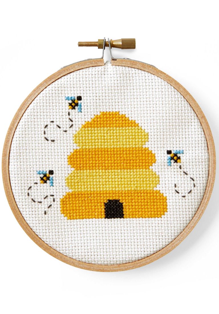 How to Display Cross Stitch in a Hoop - Sugar Bee Crafts