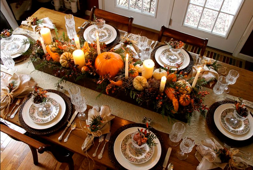 Image result for thanksgiving table